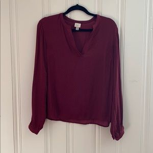 A New Day Maroon Blouse